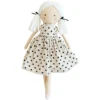 FRANKIE DOLL IN BLACK SPOT LINEN -Toy Discount Store alimrose frankie doll in black spot linen