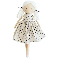 FRANKIE DOLL IN BLACK SPOT LINEN