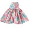 LARGE DOLL DRESS IN BLUE PINK DAISY -Toy Discount Store alimrose large doll dress in blue pink daisy