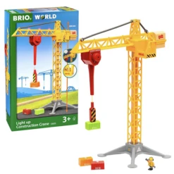 Brio STARTER LIFT AND LOAD SET -Toy Discount Store brio light up construction crane