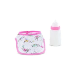 Corolle BIB AND MAGIC MILK BOTTLE FOR 14-17 INCH BABY DOLL