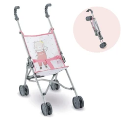 Corolle PINK UMBRELLA DOLL STROLLER