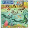 Eeboo OTTERS AT PLAY 64 PIECE PUZZLE -Toy Discount Store eeboo otters at play 64 piece puzzle