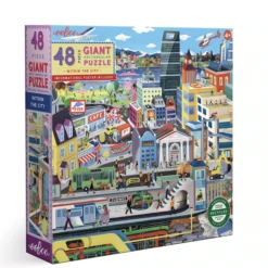 Eeboo WITHIN THE CITY 48 PIECE GIANT PUZZLE