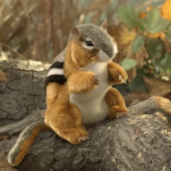 Folkmanis CHIPMUNK PUPPET -Toy Discount Store folkmanis chipmunk puppet 2