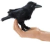Folkmanis MINI RAVEN PUPPET -Toy Discount Store folkmanis mini raven puppet