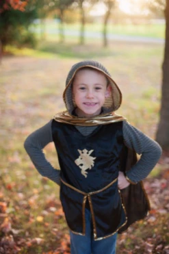 Great Pretenders GOLD KNIGHT TUNIC WITH CAPE & CROWN -Toy Discount Store great pretenders gold knight tunic with cape crown 2
