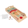 Janod WOODEN SHUFFLEBOARD TABLE TOP GAME -Toy Discount Store janod wooden shuffleboard table top game