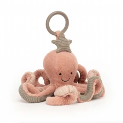 JELLYCAT ODELL OCTOPUS SOOTHER -Toy Discount Store jellycat odell octopus activity toy
