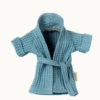 Maileg BATHROBE - DUSTY BLUE -Toy Discount Store maileg bathrobe dusty blue