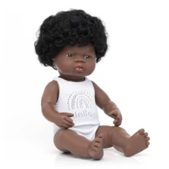 Miniland BABY DOLL AFRICAN AMERICAN GIRL-15"
