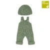 Miniland KNITTED DOLL OUTFIT 15" OVERALL AND BEANIE HAT -Toy Discount Store miniland knitted doll outfit 15 overall and beanie