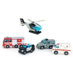 Tender Leaf Toys EMERGENCY VEHICLES