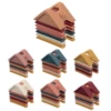 HOUSE STACKER TOY - MUTED 2 HOUSE STACKER TOY - MUTED -Toy Discount Store three hearts modern teething accessories house sta