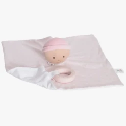 Tikiri CHERUB BABY COMFORTER WITH TEETHER IN PINK