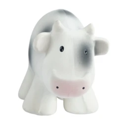 Tikiri COW ORGANIC NATURAL RUBBER RATTLE, TEETHER & BATH TOY